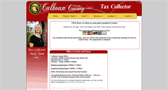 Desktop Screenshot of calhouncountytaxcollector.com
