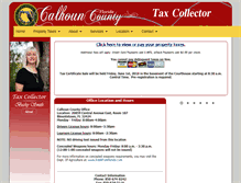 Tablet Screenshot of calhouncountytaxcollector.com